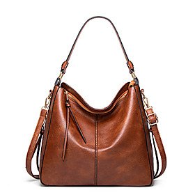 Women's Bags Polyester Top Handle Bag Hobo Bag Daily Office  Career Handbags Black Red Brown Gray