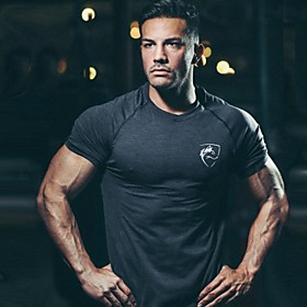 Men's Short Sleeve Workout Tops Running Shirt Tee Tshirt Top Athleisure Summer Quick Dry Breathable Soft Fitness Gym Workout Performance Running Training Sport