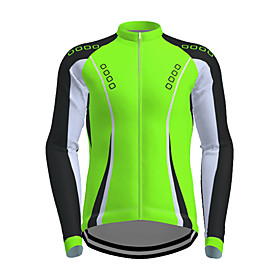 21Grams Men's Long Sleeve Cycling Jersey Polyester Yellow Red Blue Novelty Bike Jersey Top Mountain Bike MTB Road Bike Cycling Quick Dry Breathable Reflective