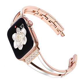 Bling Bands Compatible with For Apple Watch Series 5/4/3/2/1 Jewelry Bracelet For iWatch 38mm/40mm/42mm/44mm Women Metal Bangle Wristband