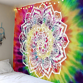 Mandala Bohemian Wall Tapestry Art Decor Blanket Curtain Hanging Home Bedroom Living Room Dorm Decoration Boho Hippie Psychedelic Floral Flower Lotus Indian