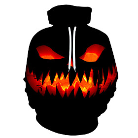 Men's Hoodie Graphic Hooded Halloween Holiday Weekend Casual Halloween Hoodies Sweatshirts  Black