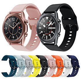 Sport Silicone Watch Band for Samsung Galaxy Watch 3 45mm / Galaxy Watch 3 41mm Replaceable Bracelet Wrist Strap Wristband
