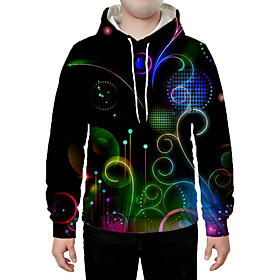 Men's Hoodie Graphic Hooded Daily Going out 3D Print Basic Streetwear Hoodies Sweatshirts  Rainbow
