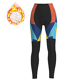21Grams Women's Cycling Tights Cycling Pants Winter Fleece Bike Tights Padded Shorts / Chamois Pants Thermal Warm Fleece Lining Breathable Sports Plaid Checker