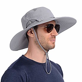 Adults Wide Brim Sun Hat Waterproof Quick Dry Breathable Summer Hat for Fishing Camping  Hiking