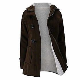 winter overcoat jackets plus size coat women teen school hoodies sweater coat tops warm windbreaker coffee