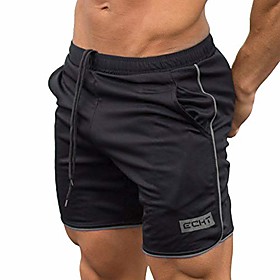 mens cargo pants, men's sports training bodybuilding summer shorts workout fitness gym short pants gray