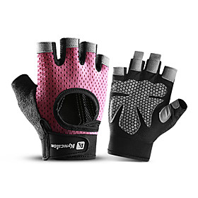 Bike Gloves / Cycling Gloves Anti-Slip Lightweight Professional Fingerless Gloves Sports Gloves Black Pink Grey for Adults' Road Cycling Cycling / Bike Motorcy