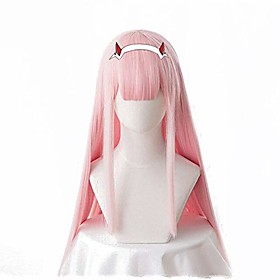 darling in the franxx zero two 002 cosplay wig without horns headband