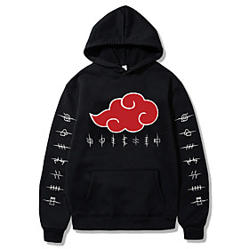 Inspiré par Naruto Akatsuki Costume de Cosplay Sweat à capuche Mélangé polyester / coton Graphique Imprimé Harajuku Art graphique Sweat à capuche Pour Femme /