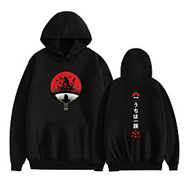 Inspiré par Naruto Uzumaki Naruto Costume de Cosplay Sweat à capuche 100 % Polyester Graphique Imprimé Harajuku Art graphique Sweat à capuche Pour Homme / Femm