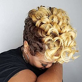short curly synthetic wigs for black women colored curly hair wigs for african american women 6 styles available (nas9632)