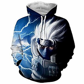 Sweat-shirt à capuche imprimé naruto 3d pour homme avec poche kangourou (couleur 11, xxl / us xl)