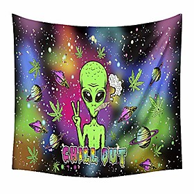 trippy tapestry wall hanging alien et psychedelic tapestry hippie for bedroom living room decor wall art