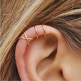 5 piece women cute ear cuff cross ear cuff for non-pierced for girls ear clip earrings minimalist earrings cartilage ear cuff simple fashion unique jewelry gif