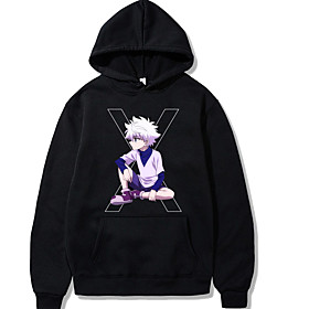 Inspiré par Hunter X Hunter Killua Zoldyck Costume de Cosplay Sweat à capuche Mélangé polyester / coton Graphique Imprimé Harajuku Art graphique Sweat à capuch