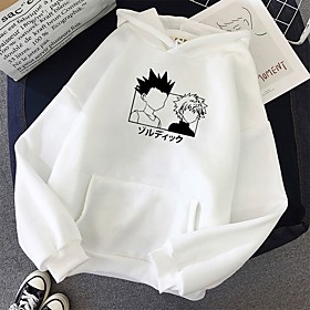 Inspiré par Hunter X Hunter Killua Zoldyck Costume de Cosplay Sweat à capuche 100 % Polyester Graphique Imprimé Harajuku Art graphique Sweat à capuche Pour Hom