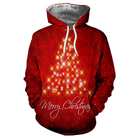 Inspired by Christmas Snowman Santa Claus Hoodie Polyester / Cotton Blend 3D Printing Hoodie For Women's / Men's