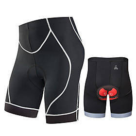 men's cycling shorts 3d gel padded biking bicycle bike pants breathable anti-slip (l, black-01)