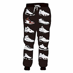 man 3d shose printed casual hip hop wears joggers harem pants cool sweatpants jordan 23 xxxl