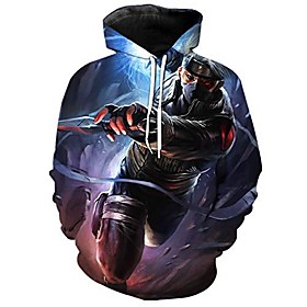 Sweat-shirt à capuche imprimé naruto 3d pour homme avec poche kangourou (couleur 25, tag xxl / us xl)