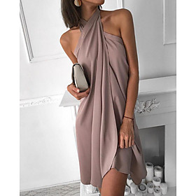 blush summer halter dress