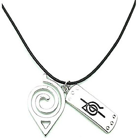 naruto necklace leaf necklace akatsuki kakashi itachi village symbol logo double brand pendant