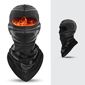 Balaclava Solid Color Windproof Sunscreen Breathable Warm Dust Proof Bike / Cycling Black Spandex Winter for Women's Men's Adults' Camping / Hiking Outdoor Exe