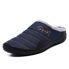 Men's Slippers  Flip-Flops Casual Daily Outdoor Walking Shoes Nylon Breathable Waterproof Non-slipping Black Blue Winter