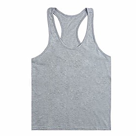 athletic men's cotton body shaper vest shirt sleeveless muscle t-shirt