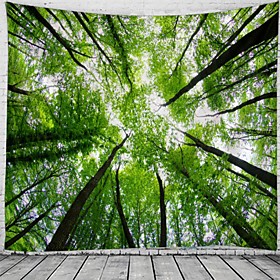 Wall Tapestry Art Decor Blanket Curtain Hanging Home Bedroom Living Room Decoration Forest View