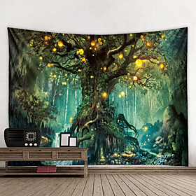 Wall Tapestry Art Decor Blanket Curtain Hanging Home Bedroom Living Room Decoration and Fantasy and Forest and Landscape