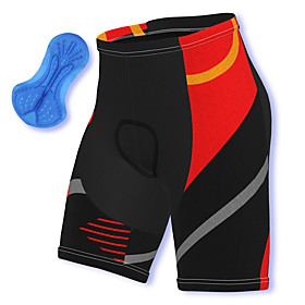 21Grams Men's Cycling Shorts Summer Spandex Polyester Bike Shorts Pants Padded Shorts / Chamois 3D Pad Quick Dry Moisture Wicking Sports Patchwork Red Mountain