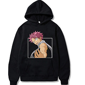 Inspired by Fairy Tail Natsu Dragneel Cosplay Costume Hoodie Poly / Cotton Graphic Prints Printing Harajuku Graphic Hoodie For Women's / Men's