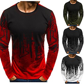 Men's Long Sleeve Running Shirt Tee Tshirt Top Athletic Winter Breathable Soft Sweat Out Fitness Gym Workout Running Jogging Sportswear White Red Army Green Gr