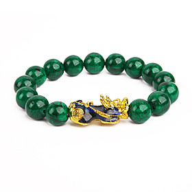 pi xiu bracelet feng shui green jade wealth bracelet for women men adjustable elastic