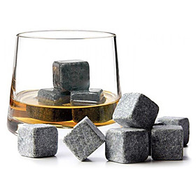 9 Pcs Set Whiskey Stones Sipping Ice Cube Quick-frozen Ice Stone Ice tartar Coffee Rock Bar Gadgets