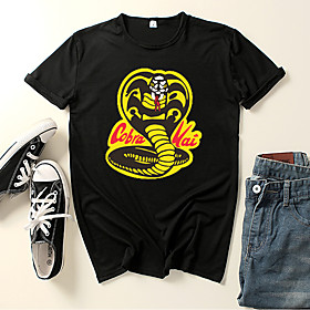 Inspired by Cobra Kai the Karate Kid Cobra Kai Cosplay Costume T-shirt Polyester / Cotton Blend Graphic Prints Printing Harajuku Graphic T-shirt For Women's /
