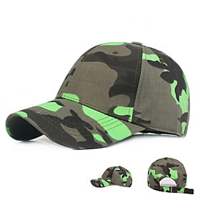 Men's Baseball Cap Sun Hat Fishing Hat Outdoor UV Sun Protection Windproof UPF50 Quick Dry Spring Summer Jungle camouflage Army Green Grey / Breathable