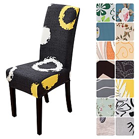Chair Cover Geometric / Floral / Contemporary Printed Polyester Slipcovers