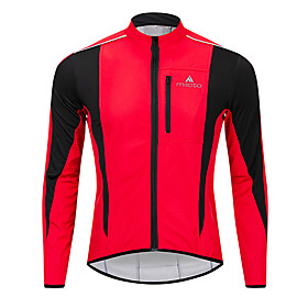 men's waterproof cycling jackets, warm up cycling jersey softshell thermal bike tops blue xxxl