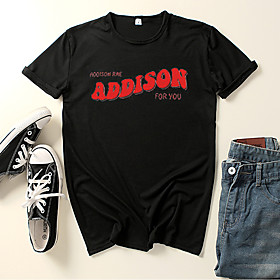 Inspired by Cosplay Addison Rae Cosplay Costume T-shirt Polyester / Cotton Blend Graphic Prints Printing Harajuku Graphic T-shirt For Women's / Men's