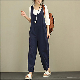 aliexpress ebay foreign trade new overalls korean version plus fat large size loose casual pants trousers