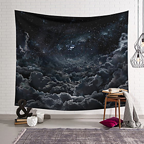 Starry Sky Wall Tapestry Art Decor Blanket Curtain Hanging Home Bedroom Living Room Decoration Polyester