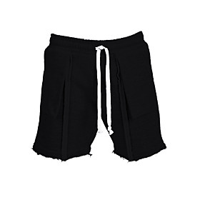 Men's Casual / Sporty Athleisure Quick Dry Breathable Sports Daily Beach Chinos Shorts Pants Solid Color Short Drawstring Elastic Waist Black Dark Gray Navy Bl