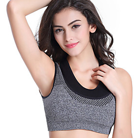 LITB Basic Women's Seamless Sports Bra Medium-Support High Elasticity Fast Dry Top