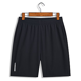 Men's Shorts Shorts Pants Solid Color Black