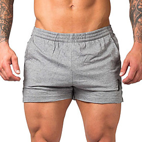 Men's Casual / Sporty Athleisure Breathable Sports Daily Beach Chinos Shorts Pants Camouflage Short Drawstring Elastic Waist Black Gray