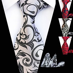 Men's Work Necktie - Floral / Jacquard